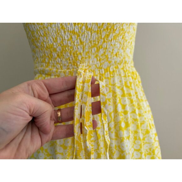 Lost + Wander NWT Sweet Summer Daze Floral Halter Maxi Dress in Yellow Size XS - Picture 8 of 14
